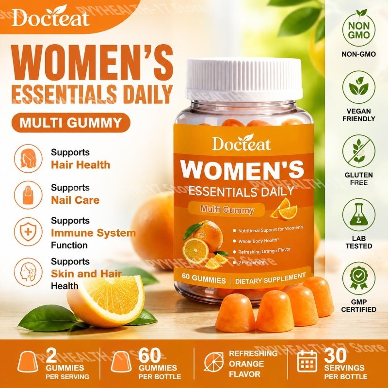 Multivitamin Gummy Adult - Docteat Gummies Multivitaminici Essenziali Quotidiani per