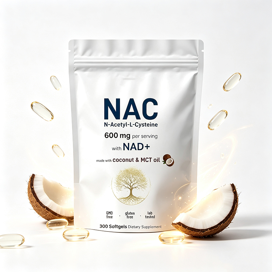 Mct Oil Coconut - Capsule di NAC 600mg con Miscela